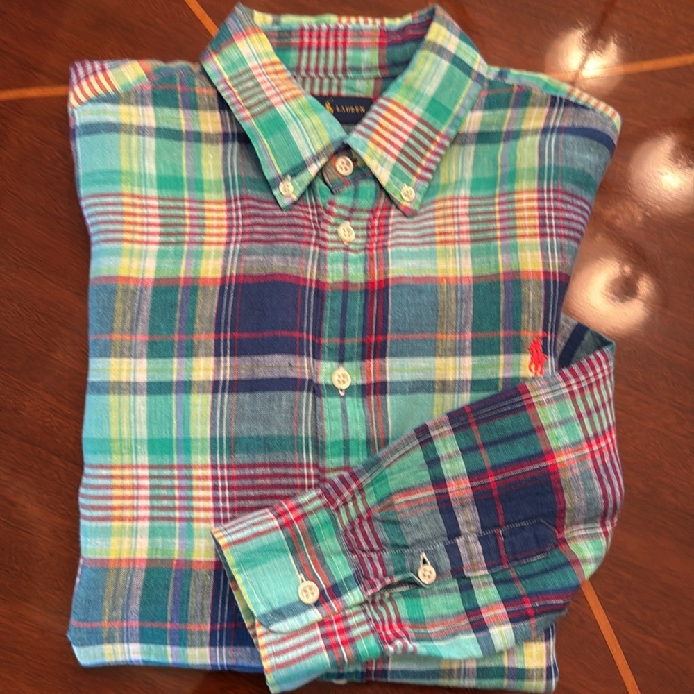 Madre linen print shirt